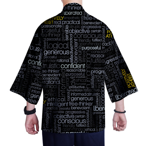 Image of Mens  Casual Printed Kimono Japanese Style Clothes
