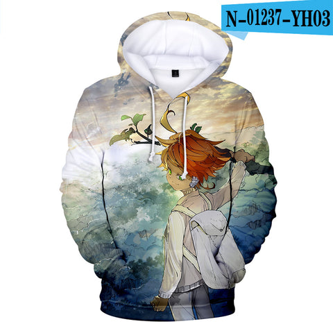 Image of 3D Print Hoodies - Anime The Promised Neverland Sweatshirts