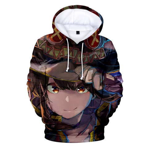 Image of Anime 3D Hoodies - Megumin Konosuba Sweatshirts Sportswear