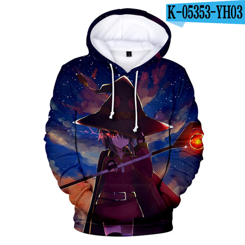 Image of Anime 3D Hoodies - Megumin Konosuba Sweatshirts Sportswear