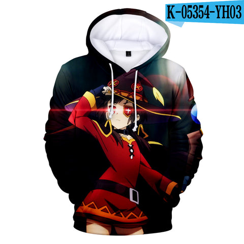 Image of Anime 3D Hoodies - Megumin Konosuba Sweatshirts Sportswear