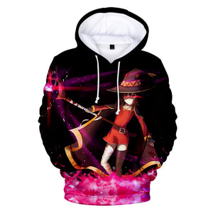 Anime 3D Hoodies - Megumin Konosuba Sweatshirts Sportswear