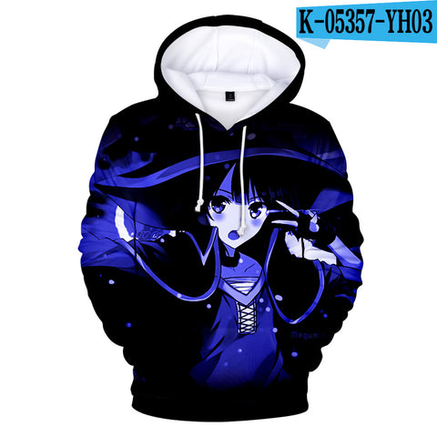 Image of Anime 3D Hoodies - Megumin Konosuba Sweatshirts Sportswear