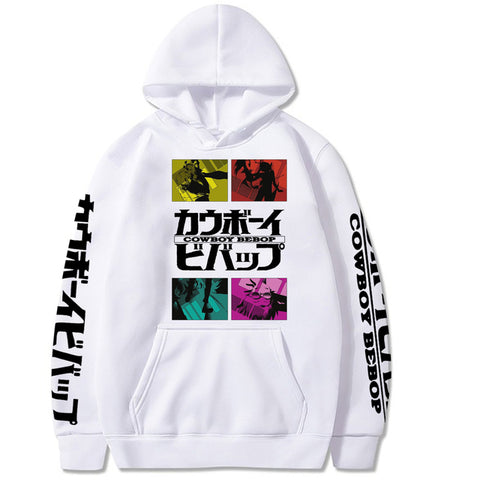 Image of Anime Cowboy Bebop Hoodie Fashion Unisex Long Sleeves Loose Pullover Sweatshirt