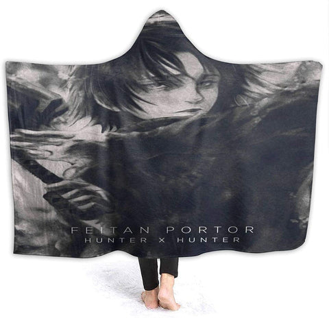 Image of H-unter X H-unter Manga HXH Feitan 3D Printed Hooded Blanket
