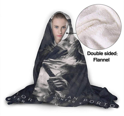 Image of H-unter X H-unter Manga HXH Feitan 3D Printed Hooded Blanket