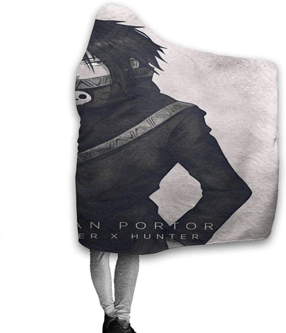Image of H-unter X H-unter Manga HXH Feitan Portor 3D Printed Hooded Blanket
