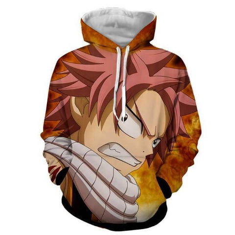 Image of Fire Natsu Dragneel Fairy Tail 3D Hoodies