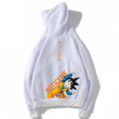 Image of Dragon Ball Fleece Hoodies - Solid Color Dragon Ball Series GoKu Icon Cute Fleece Hoodie