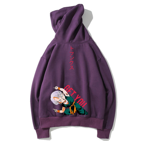 Image of Dragon Ball Fleece Hoodies - Solid Color Dragon Ball Anime Series Cute Fleece Hoodie