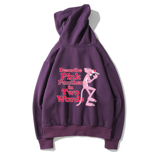 The Pink Panther Fleece Hoodies - Solid Color The Pink Panther Series Pink Panther Icon Fleece Hoodie