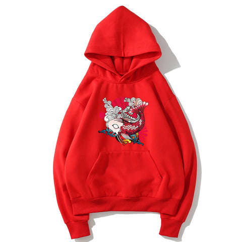 Image of Harajuku Style Fleece Hoodies - Solid Color Harajuku Style Series Icon Super Cool Fleece Hoodie