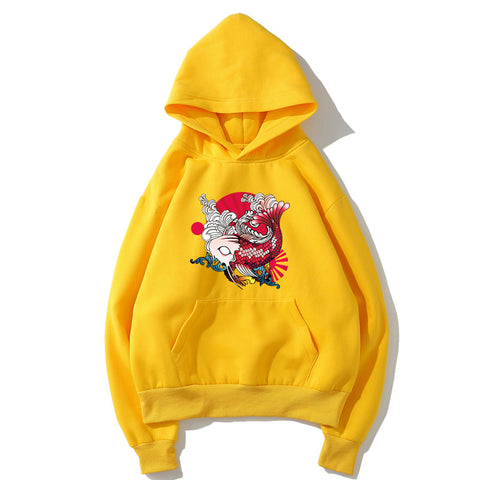 Image of Harajuku Style Fleece Hoodies - Solid Color Harajuku Style Series Icon Super Cool Fleece Hoodie