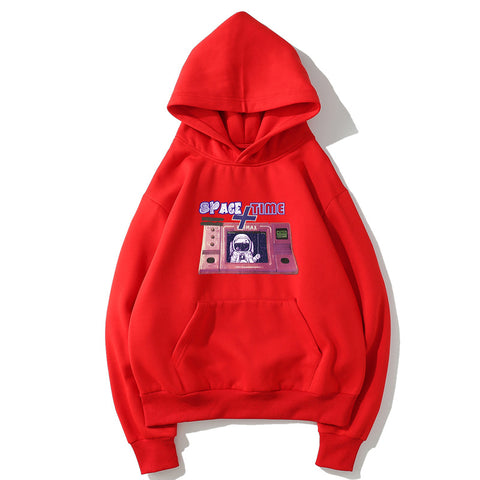 Image of Harajuku Style Fleece Hoodies - Solid Color Harajuku Style Series Cartoon Cute Fleece Hoodie