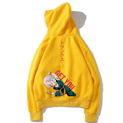 Image of Dragon Ball Fleece Hoodies - Solid Color Dragon Ball Anime Series Cute Fleece Hoodie
