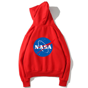 NASA Fleece Hoodies - Solid Color NASA Series NASA Logo Icon Super Cool Fleece Hoodie