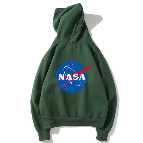 Image of NASA Fleece Hoodies - Solid Color NASA Series NASA Logo Icon Super Cool Fleece Hoodie