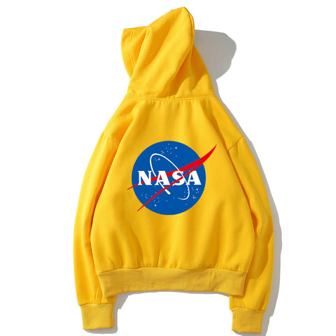 Image of NASA Fleece Hoodies - Solid Color NASA Series NASA Logo Icon Super Cool Fleece Hoodie