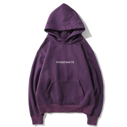 Image of Harajuku Style Fleece Hoodies - Solid Color Harajuku Style Sign Series Fleece Hoodie