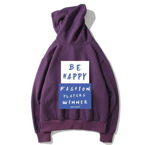 Image of Harajuku Style Fleece Hoodies - Solid Color Harajuku Style Series Fashion Fleece Hoodie