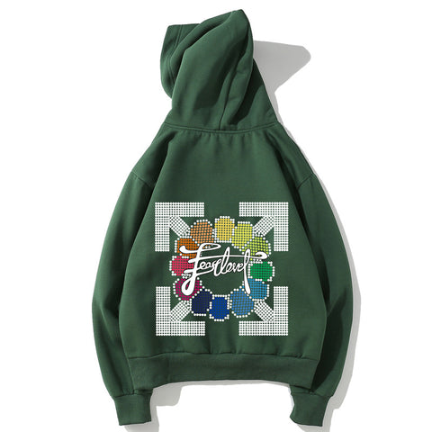 Image of Harajuku Style Fleece Hoodies - Solid Color Harajuku Style Series Fashion Super Cool Fleece Hoodie