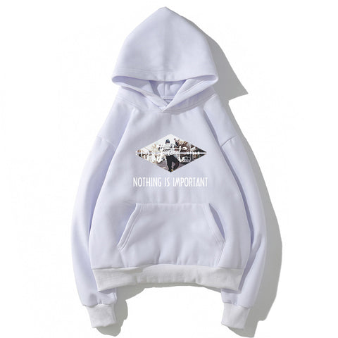 Image of Harajuku Style Fleece Hoodies - Solid Color Harajuku Style Series Fashion Fleece Hoodie