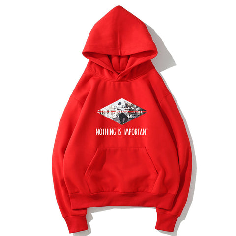 Image of Harajuku Style Fleece Hoodies - Solid Color Harajuku Style Series Fashion Fleece Hoodie