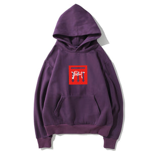 Harajuku Style Fleece Hoodies - Solid Color Harajuku Style Series Icon Super Cool Fleece Hoodie