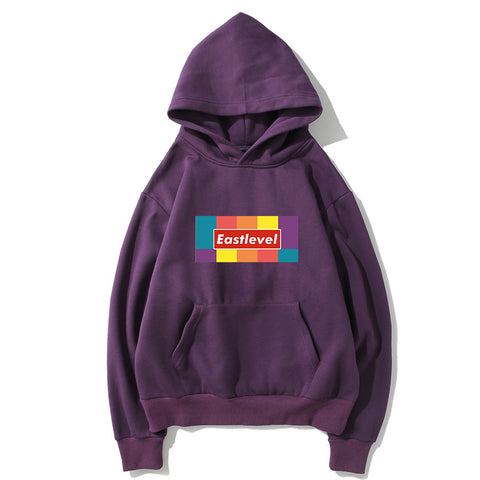 Image of Harajuku Style Fleece Hoodies - Solid Color Harajuku Style Super Cool Fleece Hoodie