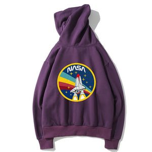 NASA Fleece Hoodies - Solid Color NASA Series Super Cool Fleece Hoodie
