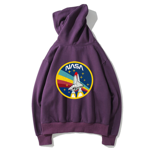 Image of NASA Fleece Hoodies - Solid Color NASA Series Super Cool Fleece Hoodie