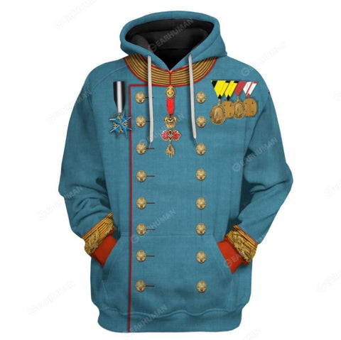 Image of Historical Personage Franz Joseph I of Austria 3D Printed Cosplay Hoodie