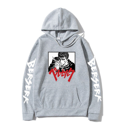 Image of Japanese Anime Berserk Guts Hoodie Graphic Tops Hip Hop Pullover Clothes