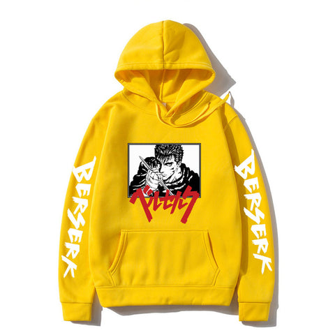 Image of Japanese Anime Berserk Guts Hoodie Graphic Tops Hip Hop Pullover Clothes
