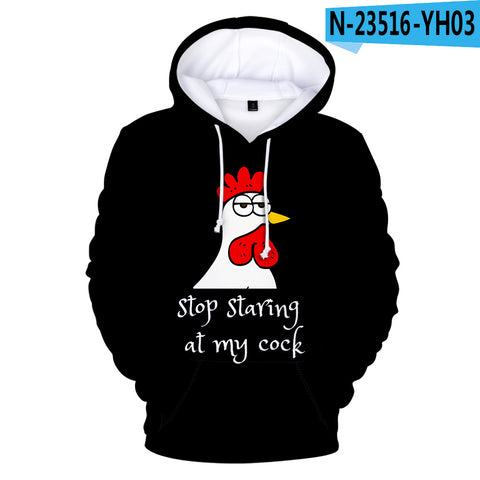 Image of Stop Staring at My Cock 3D Hoodies Sweatshirts