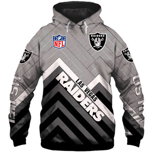 Las Vegas Raiders NFL Rugby Team Sweatshirt - Sports Printed Pullover Hoodie