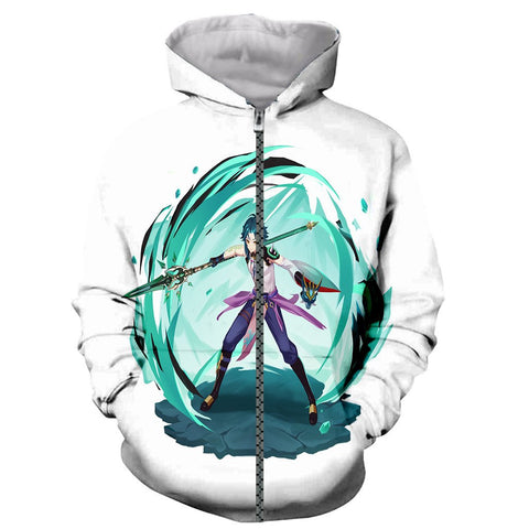 Image of Genshin Impact 3D Print Fashion Long Sleeves Hoodies Sweatshirts