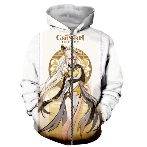 Image of Genshin Impact Long Sleeves 3D Print Hoodies Sweatshirts