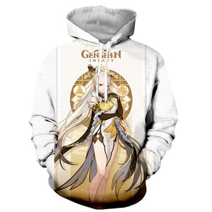 Genshin Impact Long Sleeves 3D Print Hoodies Sweatshirts