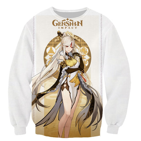 Image of Genshin Impact Long Sleeves 3D Print Hoodies Sweatshirts