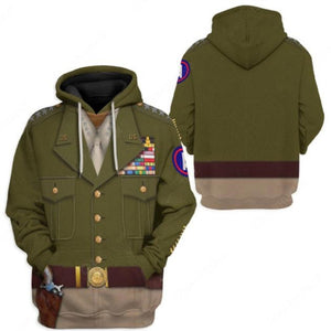 Historical Personage George Smith Patton 3D Printed Cosplay Hoodie