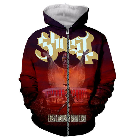 Image of 3D Printed Ghost Band Long Sleeves Hoodies Pullovers