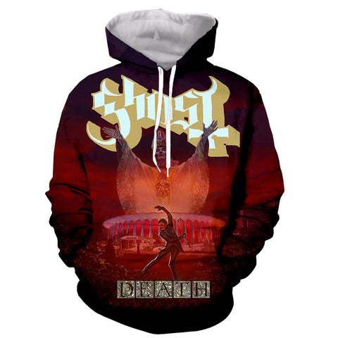 Image of 3D Printed Ghost Band Long Sleeves Hoodies Pullovers