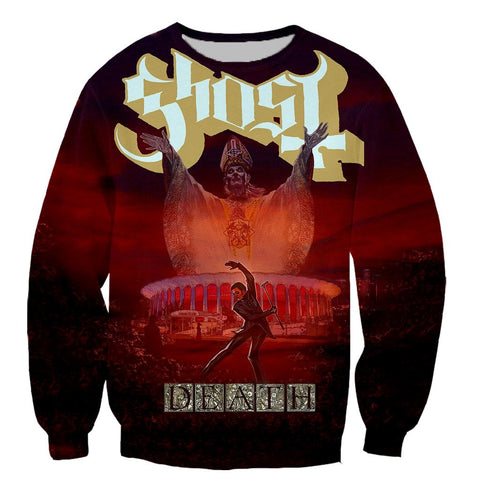 Image of 3D Printed Ghost Band Long Sleeves Hoodies Pullovers