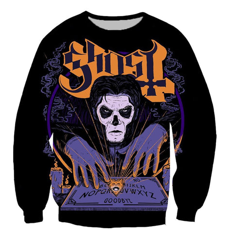 Image of 3D Printed Ghost Band Long Sleeves Hoodies Pullovers Sweatshirts