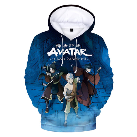 Image of 3D Printed Anime Avatar The Last Airbender Hoodie Sweatshirts