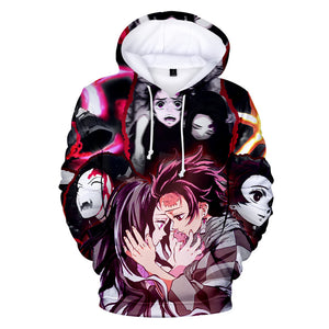 Anime Demon Slayer Hoodies - Kamado Nezuko 3D Printed Streetwear