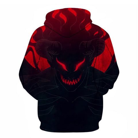 Image of Anime Black Clover Print Oversized Unisex Sportwear Hoody Hooded Sweatshirt