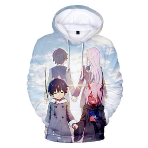 3D Printed Hoodies - Anime DARLING in The FRANXX Sweatshirt