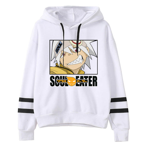 Image of Anime Soul Eater Print Hoodie Death the Kid Sweatshirt